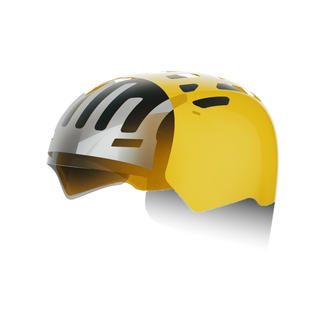 Exploded view of the 2-layer Mips safety system
